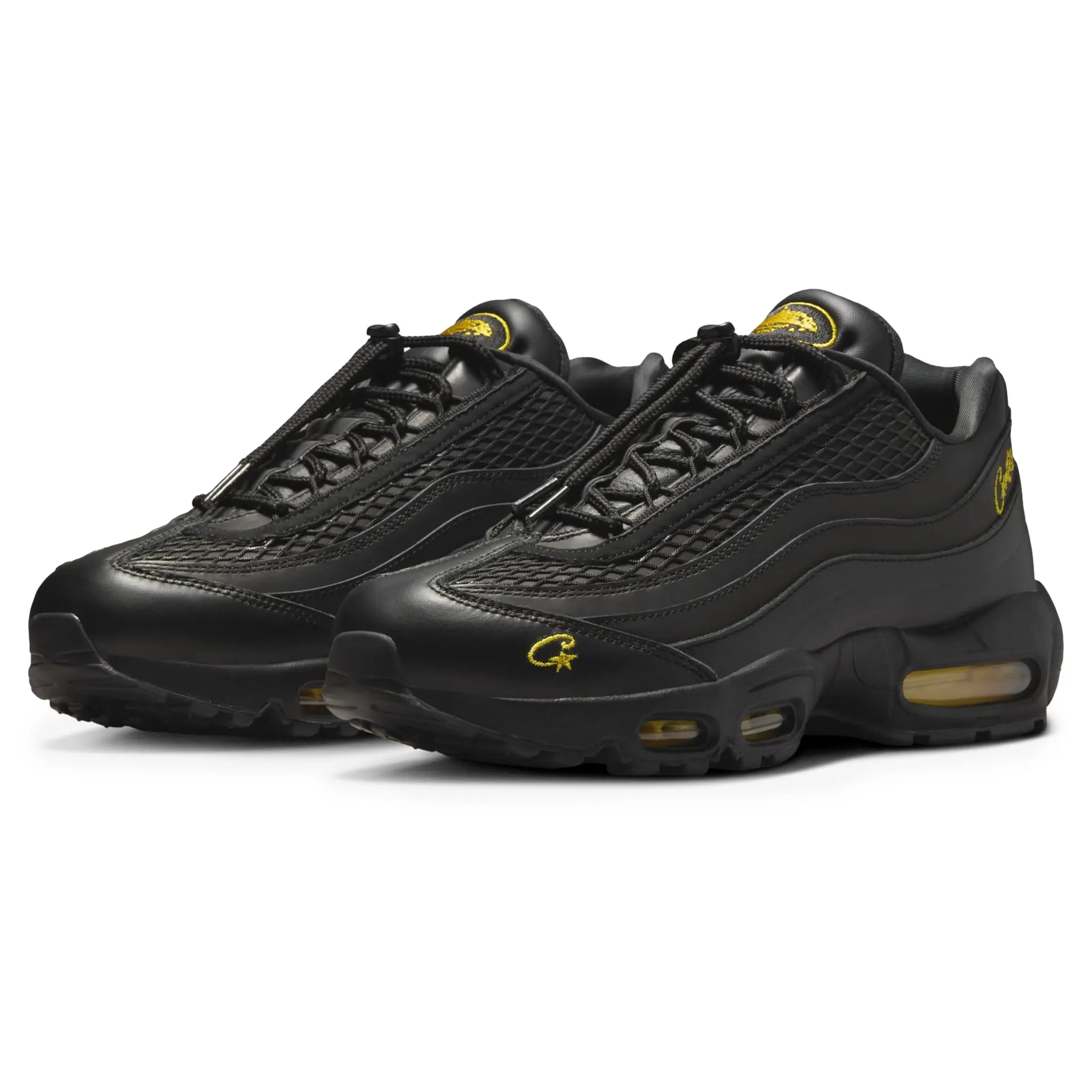 Front side view of Corteiz x Nike Air Max 95 Honey Black